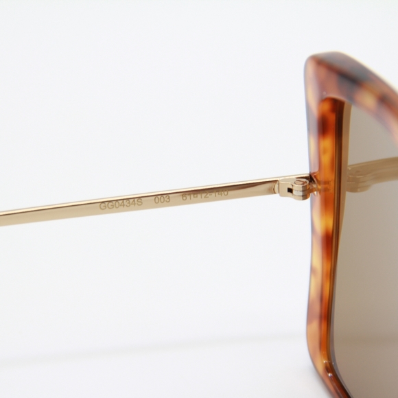 NEW GUCCI GG0434S 003 UNISEX SUNGLASSES GUCCI NEW COLLECTION EYEWEAR GUCCI - Picture 11 of 14